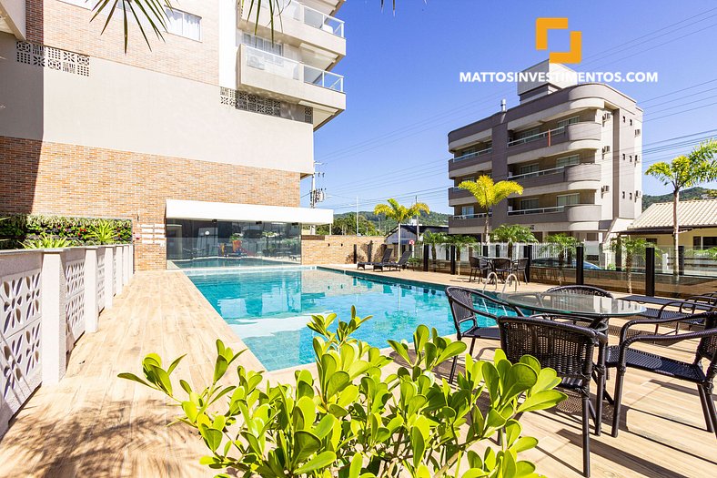 407-B Terrazo Club - Apartamento em Bombas com piscina