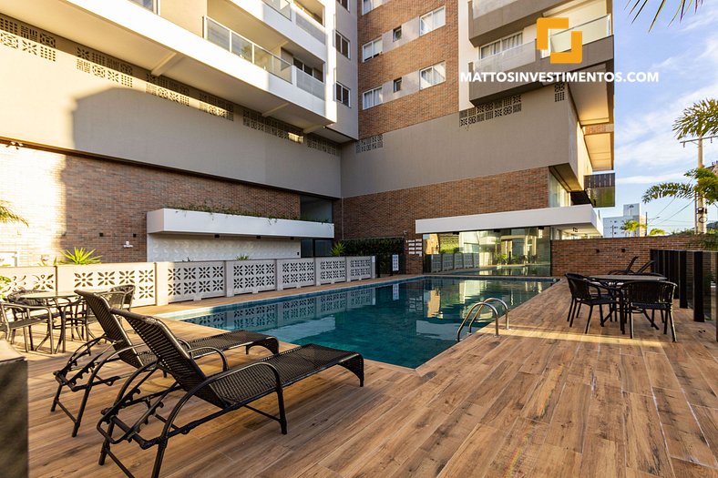 407-B Terrazo Club - Apartamento em Bombas com piscina